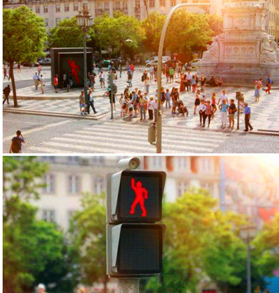 圖3 會跳舞的紅綠燈