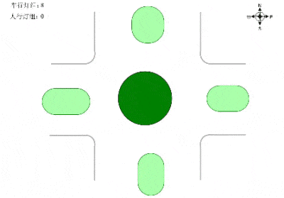 圖5 沖突點分布
