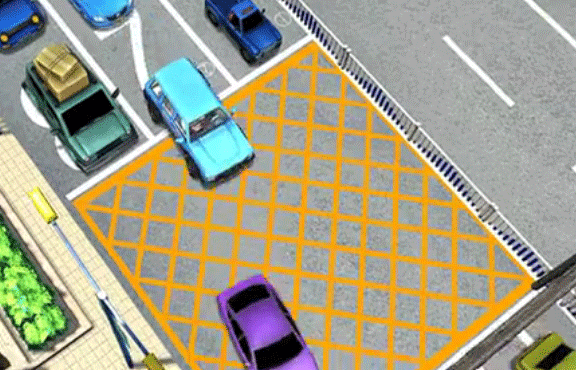 圖3 變道區(qū)轉(zhuǎn)自《光頭強(qiáng)行車記》