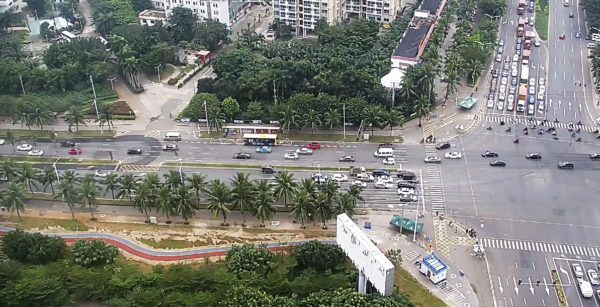 圖2 海口市借道左轉(zhuǎn)方案示意圖