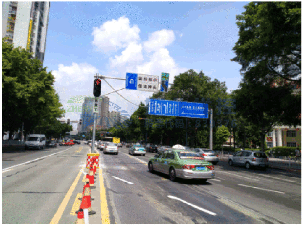 圖8 東進(jìn)口燈具及指示牌設(shè)置(優(yōu)化后)