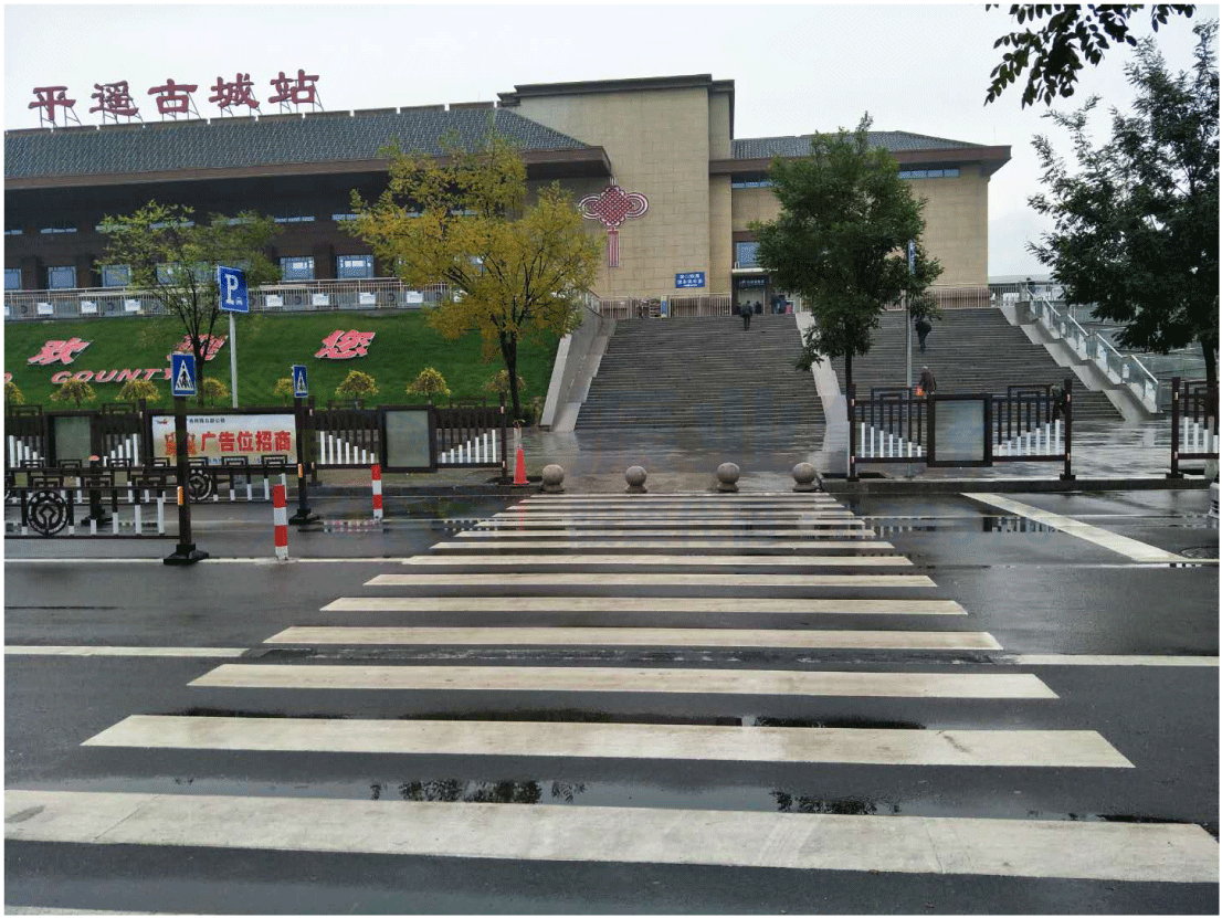 圖7 設置人行橫道