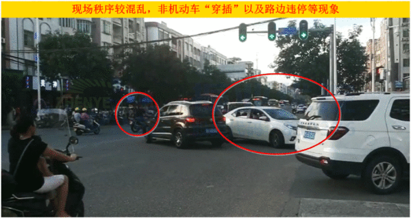 圖5 東進(jìn)口交通秩序混亂