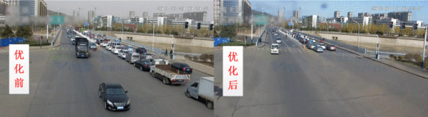 圖15 清水河路-緯三橋東進(jìn)口優(yōu)化前后排隊(duì)情況