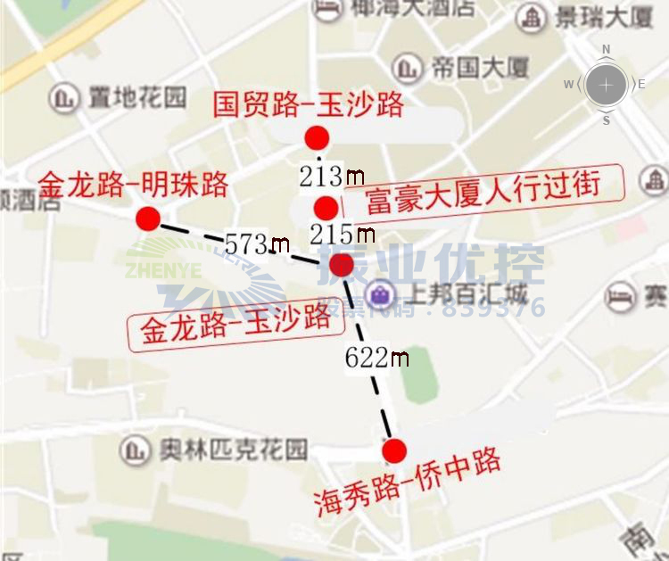 圖1 國(guó)貿(mào)商業(yè)區(qū)地理位置圖