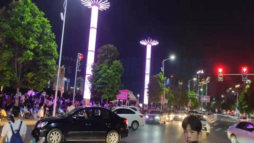 圖6 噴泉表演時段路口秩序混亂