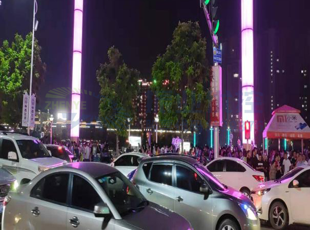 圖5 噴泉表演時段人車沖突嚴重