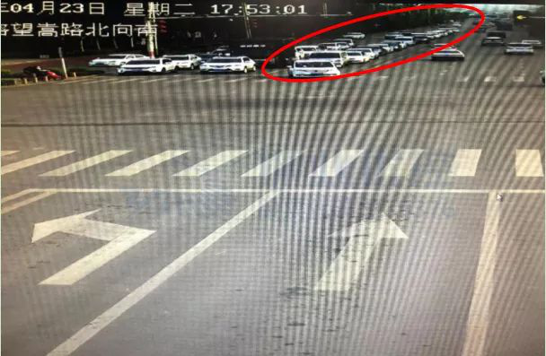 圖8 優(yōu)化前晚高峰排隊長度