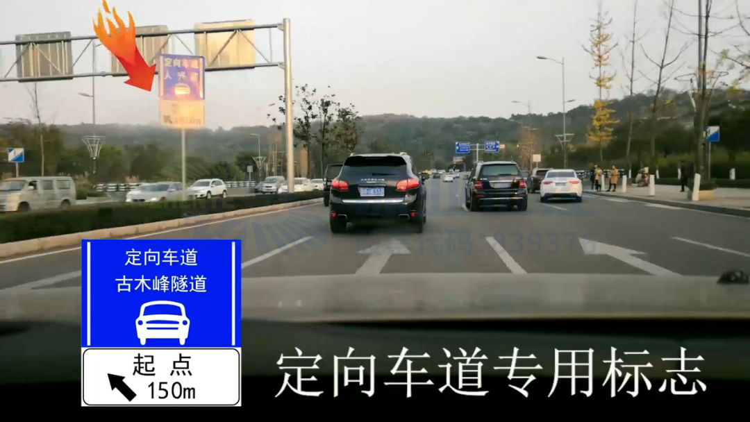 圖4 定向車道專用標志圖