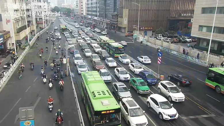 圖17 早高峰路口北進(jìn)口排隊(duì)情況（優(yōu)化后）