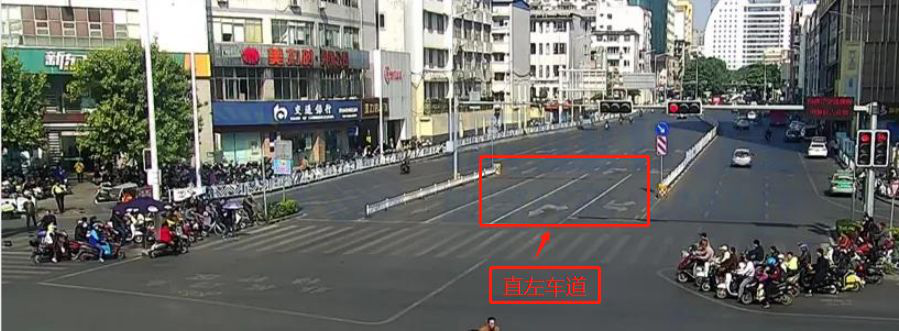 圖13 路口北進(jìn)口標(biāo)線（優(yōu)化后）