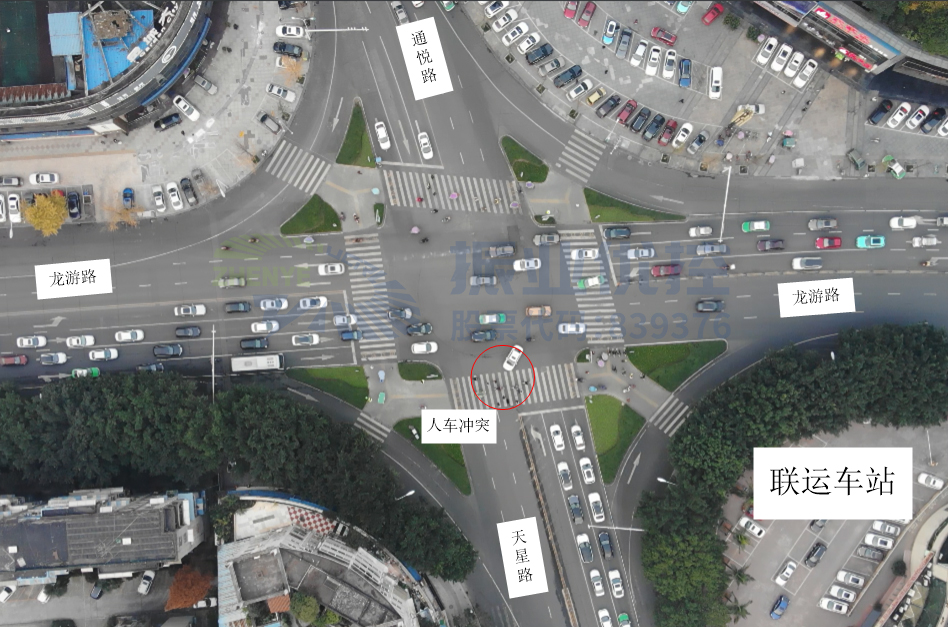 圖5 人車沖突