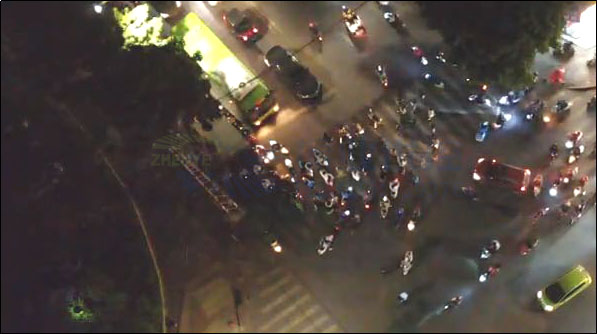 圖4 非機(jī)動(dòng)車(chē)行人在斑馬線(xiàn)前方區(qū)域等待通行