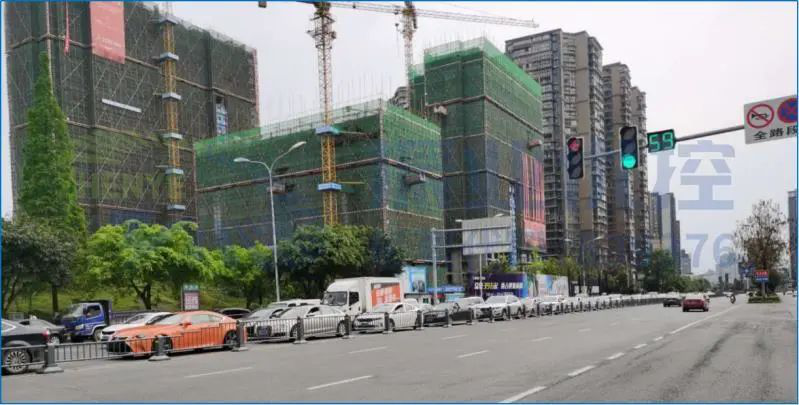 圖2 鶴翔路-三蘇路路口排隊溢出