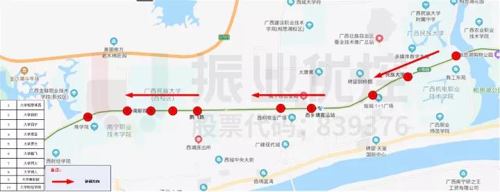 圖2 相思湖西路-財經(jīng)學(xué)院協(xié)調(diào)路段地理位置圖