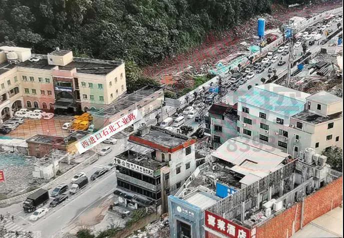 圖5 路口西進(jìn)口排隊(duì)情況（優(yōu)化前）