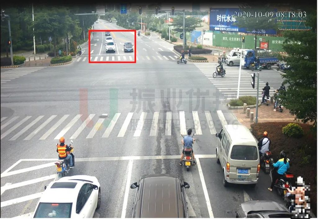 圖8 南進(jìn)口進(jìn)城方向排隊情況(優(yōu)化后)