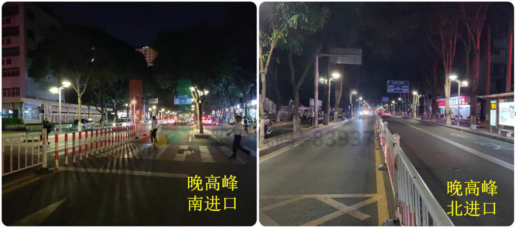 圖25路口晚高峰時(shí)段排隊(duì)情況(優(yōu)化后)