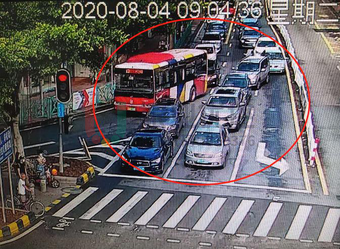 清河-德興路西進(jìn)口車(chē)道調(diào)整前后對(duì)比