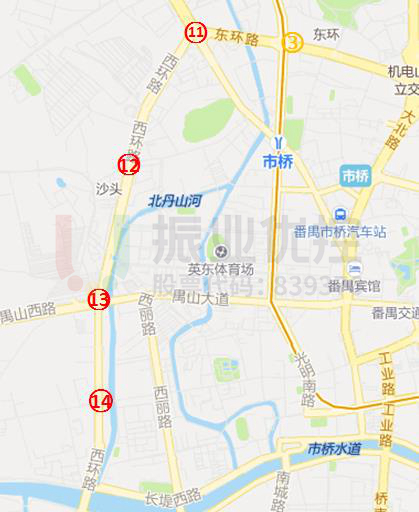 圖15 西環(huán)路片區(qū)預(yù)案設(shè)置點(diǎn)位圖