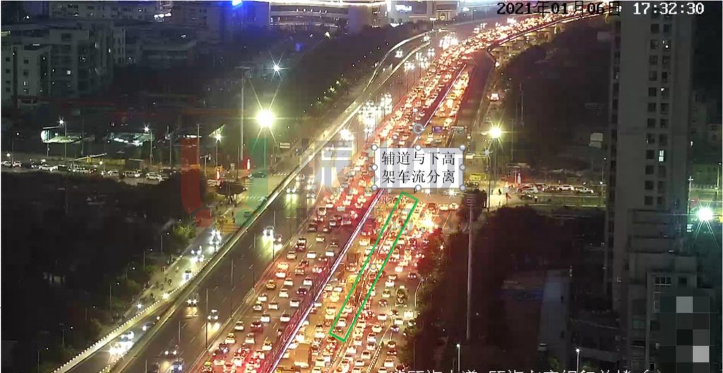 圖4 路口車流分離測試2