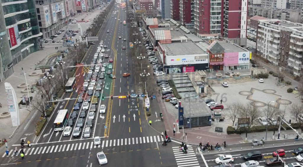 圖6 北新道-衛(wèi)國路路口西口更改為可變車道示意圖