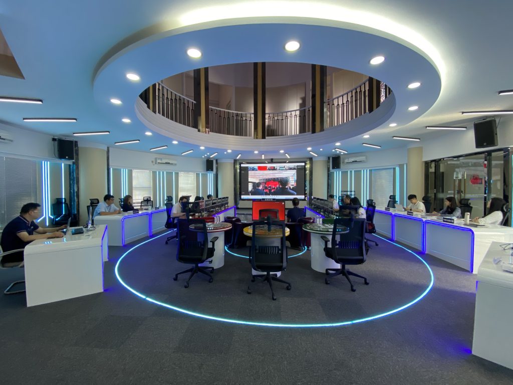 圖4 現(xiàn)場連線振業(yè)優(yōu)控城市交通治堵運行管理中心