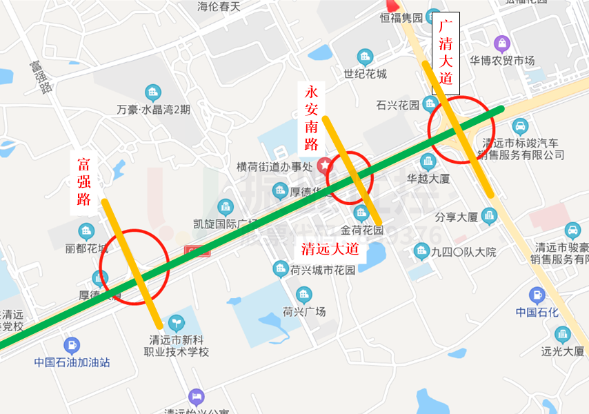 圖12 協(xié)調路段位置圖