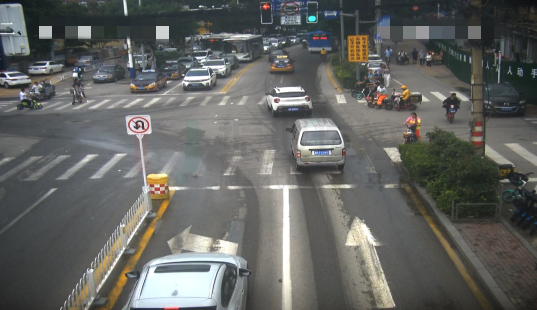 圖7 路口直左分離前后對比