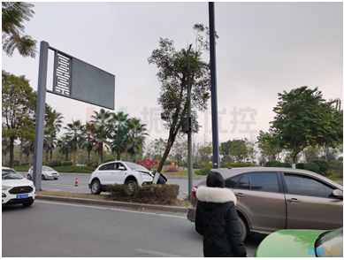 圖7 避讓行人造成事故