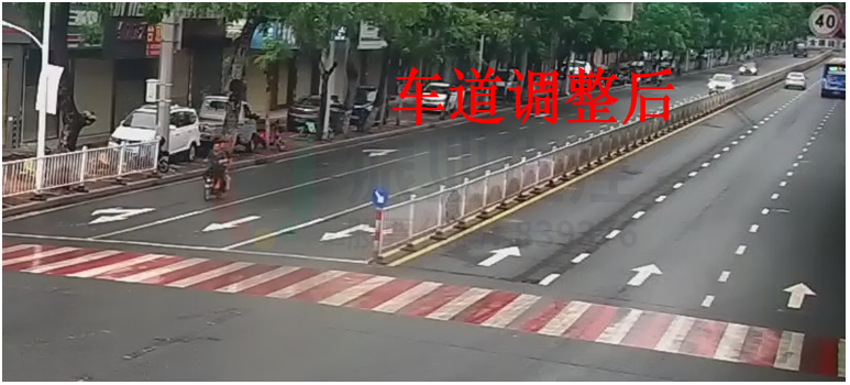 圖7 路口車道調(diào)整后示意圖