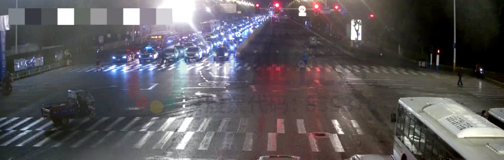 圖5 高峰期路口東進口排隊情況