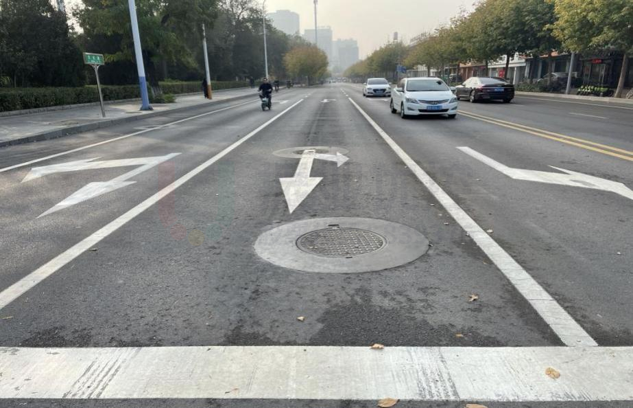 圖9 重繪南進口地面標線