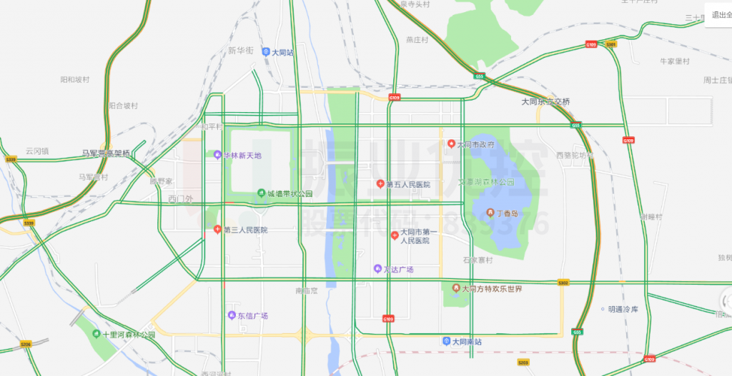 大同市路網(wǎng)圖
