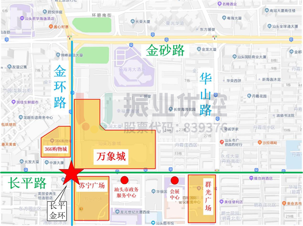 圖1 長(zhǎng)平-金環(huán)路口區(qū)域位置圖