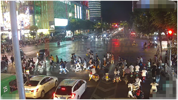 圖14?長(zhǎng)平-金環(huán)路口行人過街通行情況（優(yōu)化后）