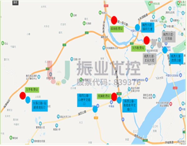 圖6 交通保障點(diǎn)位圖