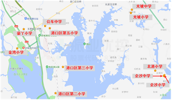 圖1 學校點位圖