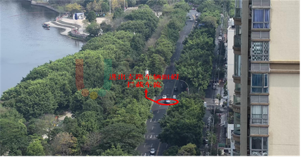 圖5 北江路支路車輛阻礙圖