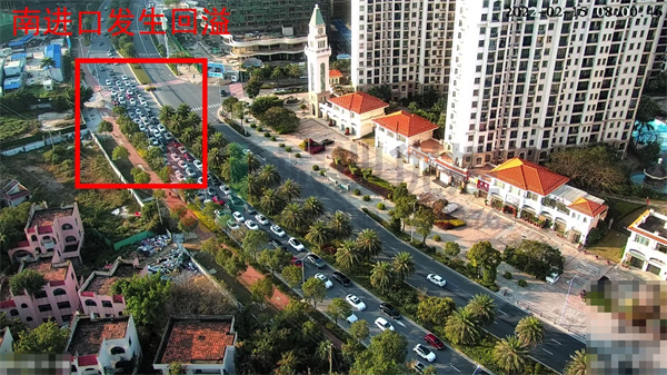 圖1 南進(jìn)口早高峰排隊(duì)長