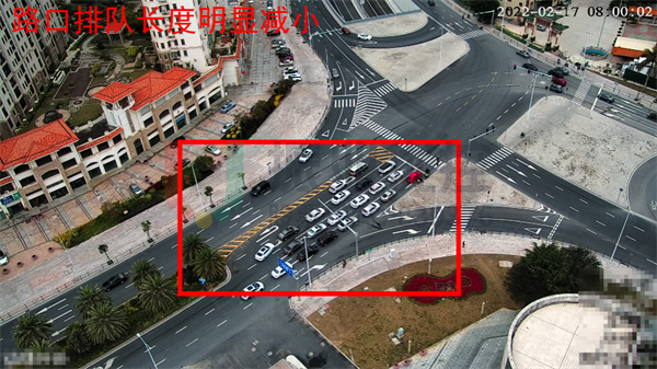 圖3 路口南進(jìn)口排隊(duì)長度