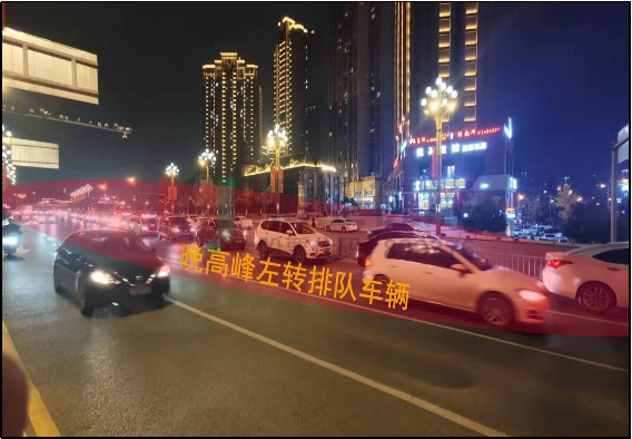 圖4 早、晚高峰北進口排隊圖